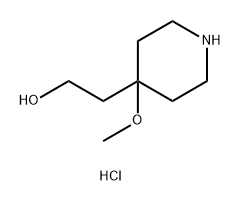 2-(4-甲氧基-4-哌啶基)乙醇盐酸盐 结构式