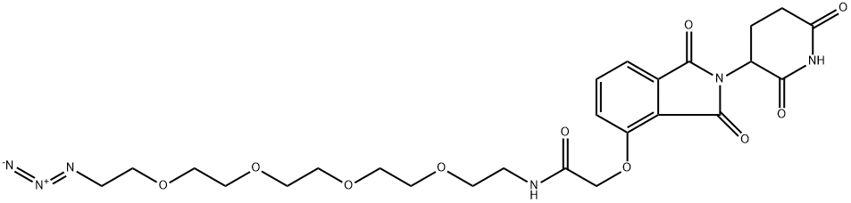 Thalidomide-O-amido-PEG4-azide 结构式