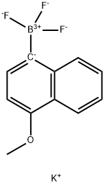 三氟(4-甲氧基萘-1-基)硼酸钾 结构式