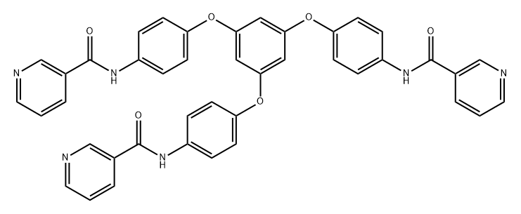 1,3,5-tris(4-nicotinamidephenoxy)benzene 结构式