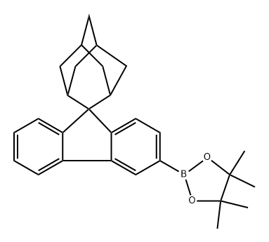 3-硼酸频哪醇酯-2-螺[9H-9,2′-金刚烷] 结构式