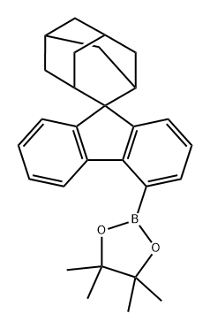 2-螺[9H-芴-9,2′-金刚烷]-4-基硼酸频哪醇酯 结构式