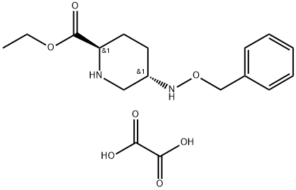 (2R,5S)-苯氧胺基哌啶-2-甲酸乙酯草酸盐 结构式