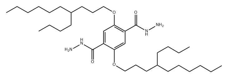 2,5-二异丁氧基对苯二酰肼 结构式