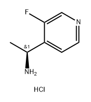 (S)-1-(3-氟吡啶-4-基)乙-1-胺盐酸盐 结构式