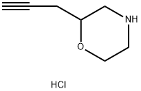 2-(丙-2-炔-1-基)吗啉盐酸盐 结构式
