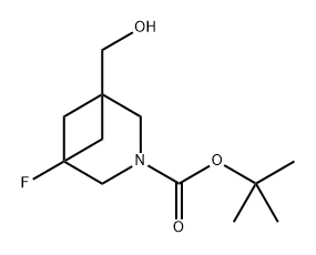 tert-butyl 1-fluoro-5-methoxy-3-azabicyclo[3.1.1]heptane-3-carboxylate 结构式