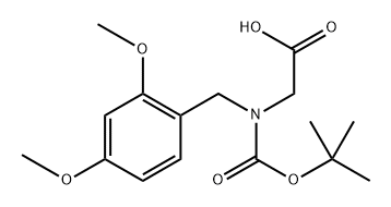 Boc-(2,4-dimethoxybenzyl)glycine 结构式