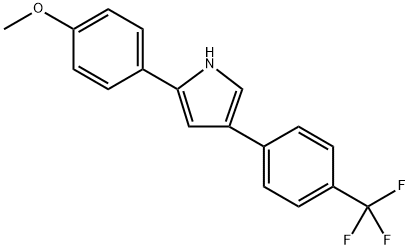 2-(4-methoxyphenyl)-4-(4-(trifluoromethyl)phenyl)-1H-pyrrole 结构式