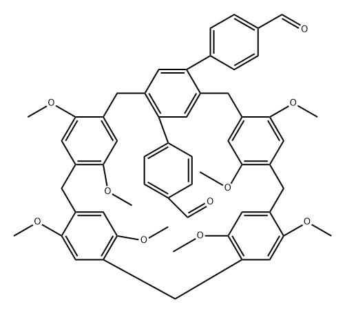 二(4-甲酰基苯基)柱[5]芳烃 结构式