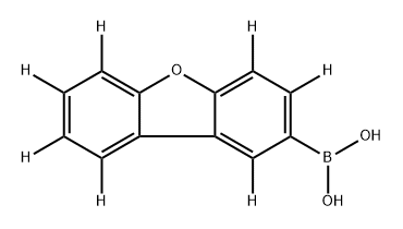 Boronic acid, B-(2-dibenzofuranyl-1,3,4,6,7,8,9-d7)- 结构式