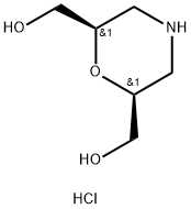 (2S,6R)-吗啉-2,6-二甲基二甲醇盐酸盐 结构式