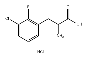 2-氨基-3-(3-氯-2-氟苯基)丙酸盐酸盐 结构式
