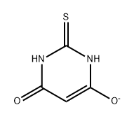 4(3H)-Pyrimidinone, 6-hydroxy-2-mercapto-, ion(1-) 结构式