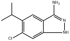 6-氯-5-异丙基-1H-吲唑-3-胺 结构式