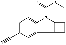 6-氰基-1,2,2A,7B-四氢-3H-环丁[B]吲哚-3-羧酸甲酯 结构式