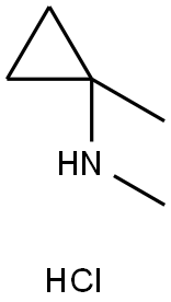 N,1-二甲基环丙烷-1-胺盐酸盐 结构式
