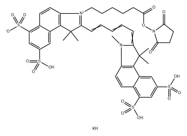 磺化CY5.5-NHS 结构式