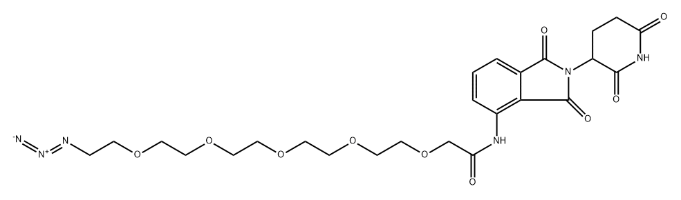 Pomalidomide-PEG5-N3 结构式