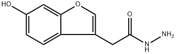 2-(6-羟基苯并呋喃-3-基)乙酰肼 结构式