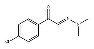 4'-Chloro-α-(dimethylhydrazono)acetophenone 结构式
