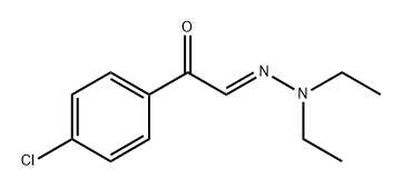 4'-Chloro-α-(diethylhydrazono)acetophenone 结构式