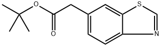 2-(苯并[D]噻唑-6-基)乙酸叔丁酯 结构式