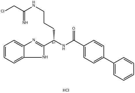 化合物 BB-CL-AMIDINE HYDROCHLORIDE 结构式