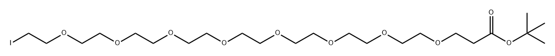 叔丁酯-八聚乙二醇-碘 结构式