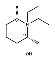 1,1-二乙基-顺式-2,6-二甲基哌啶氢氧化物 AQ 溶液 结构式