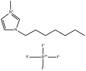 1-庚基-3-甲基-1H-咪唑-3-鎓四氟硼酸盐 结构式