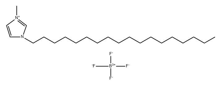 1-十八烷基-3- 甲基咪唑四氟硼酸盐 结构式