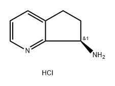 (R)-6,7-二氢-5H-环戊并[B]吡啶-7-胺盐酸盐 结构式