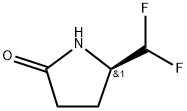 (R)-5-(二氟甲基)吡咯烷-2-酮 结构式