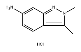 2,3-DIMETHYL-6-AMINO-2H-INDAZOLE (DIHYDROCHLORIDE) 结构式