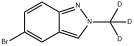 5-Bromo-2-(methyl-d3)-2H-indazole 结构式