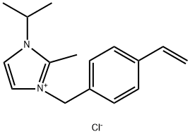 1-[(4-乙烯基苯基)甲基]-2-甲基-3-(1-甲基乙基)- 1H-咪唑氯化盐(1:1) 结构式