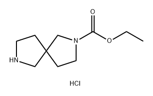 2,7-二氮杂螺[4.4]壬烷-2-羧酸乙酯盐酸盐 结构式