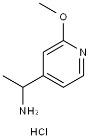 1-(2-甲氧基吡啶-4-基)乙胺二盐酸盐 结构式