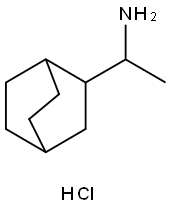 1-{bicyclo[2.2.2]octan-2-yl}ethan-1-amine hydrochloride 结构式