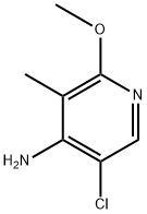 5-氯-2-甲氧基-3-甲基吡啶-4-胺 结构式