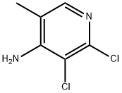 2,3-二氯-5-甲基吡啶-4-胺 结构式