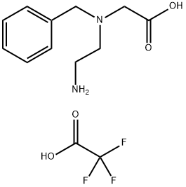 N-(2-氨基乙基)-N-苄基甘氨酸双(三氟乙酸盐) 结构式
