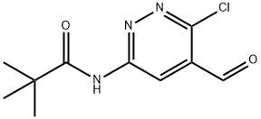 N-(6-氯-5-甲酰基哒嗪-3-基)新戊酰胺 结构式