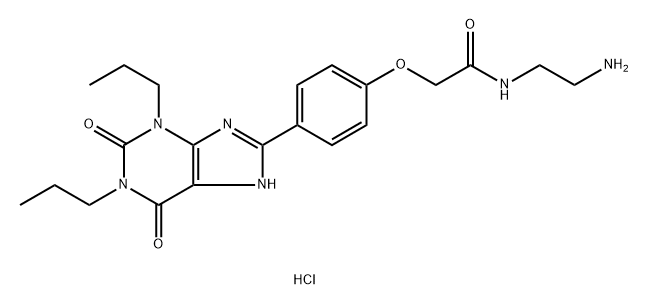 化合物XANTHINE AMINE CONGENER TRIHYDROCHLORIDE 结构式