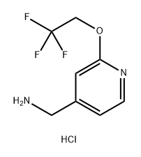 (2-(2,2,2-三氟乙氧基)吡啶-4-基)甲胺盐酸盐 结构式