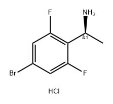 (S)-1-(4-溴-2,6-二氟苯基)乙胺盐酸盐 结构式