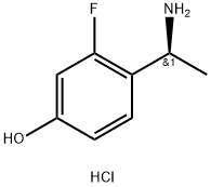 4-[(1S)-1-aminoethyl]-3-fluorophenol
hydrochloride 结构式