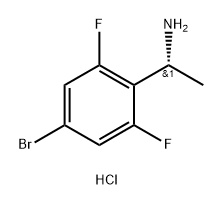 (R)-1-(4-溴-2,6-二氟苯基)乙胺盐酸盐 结构式