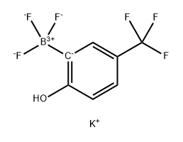 三氟(2-羟基-5-(三氟甲基)苯基)硼酸钾 结构式
